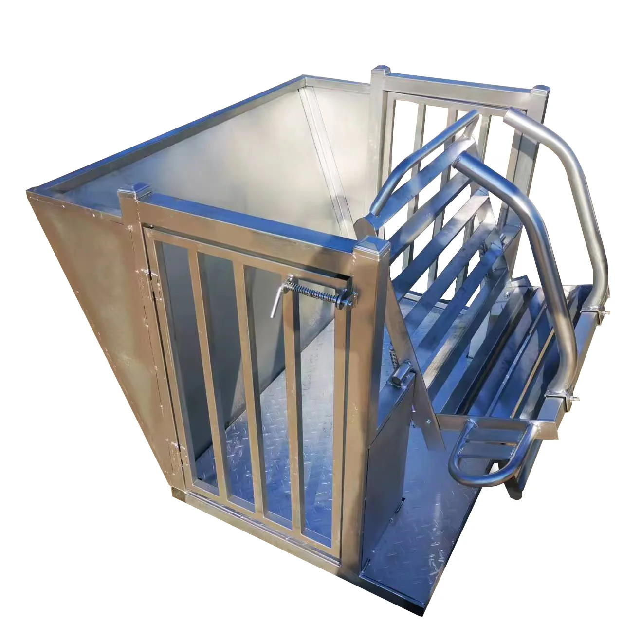 Портативный легкий для обработки оцинкованный овечий Ловец для фермы