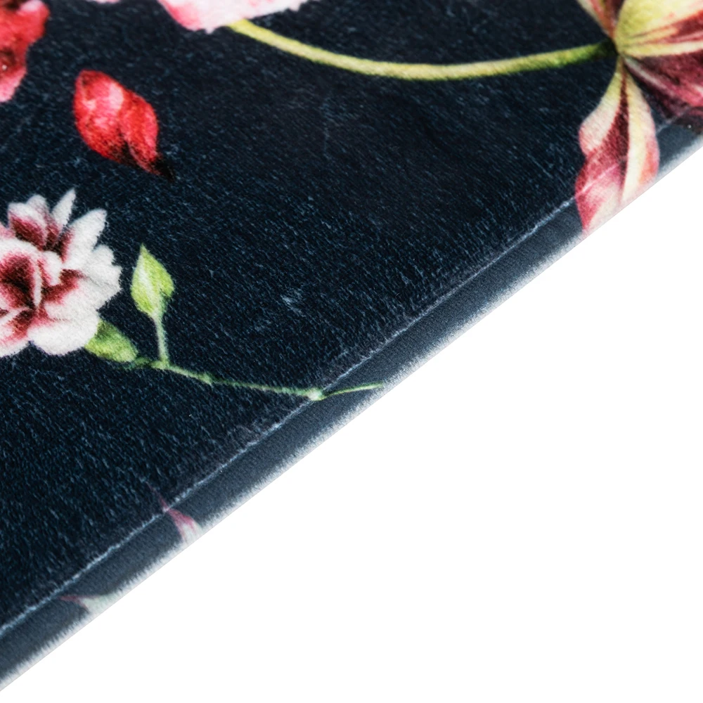 Fashion Design Rectangle Absorb Water Anti Slip Mat Bathroom Door Rugs Bath Mats