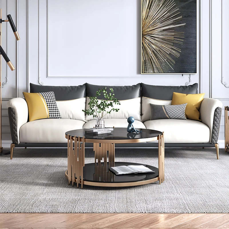 Modern living room furniture stainless steel metal gold tv stands television cabinet tv table luxury