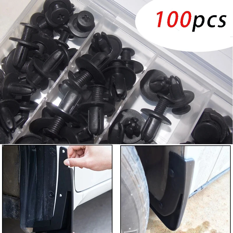 100pcs Mixed Car Plastic Clips Auto Fixing Door Closer Pin Removing Retainer Rivet Screws Disassembly Tools For Removal Product