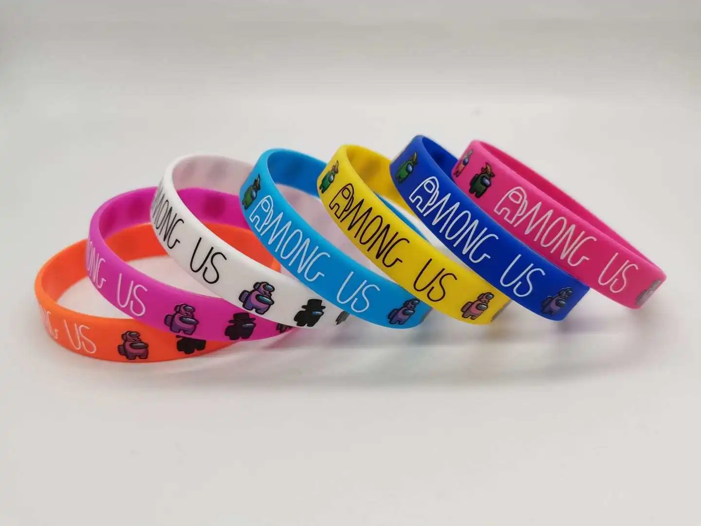 Spot-made Space Werewolf Killing Silicone Bracelet Game Wristband With Full Colors Printing