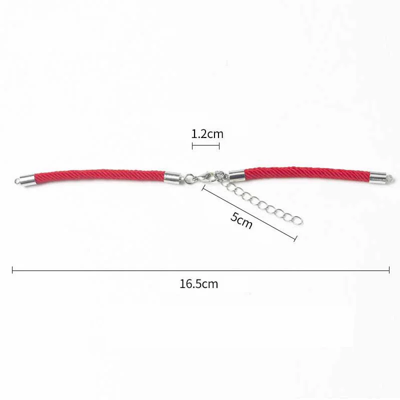 3/4MM Chain Bracelet Adjustable Polyamide Nylon Braiding Bracelets Connectors for Making DIY Charms Jewelry Wholesale