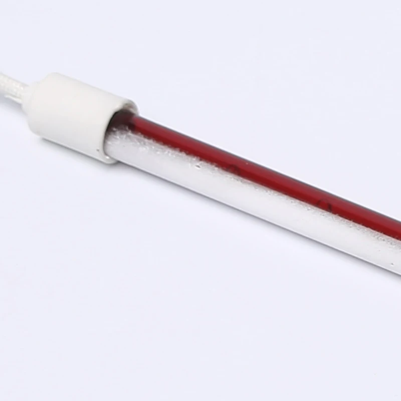 Single tube Infra red halogen lamp quartz tube tungsten for PET blowing machine