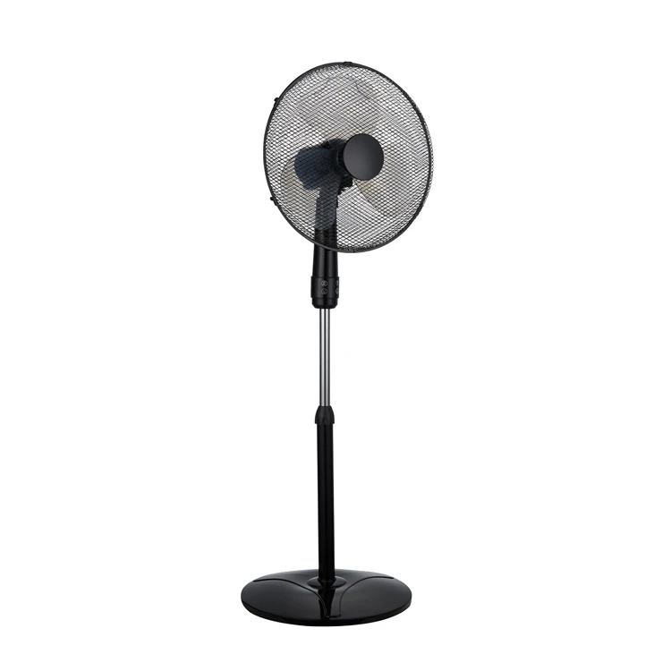 Silent copper motor home plastic smart touch timer 16 inch electric stand pedestal fan with remote control