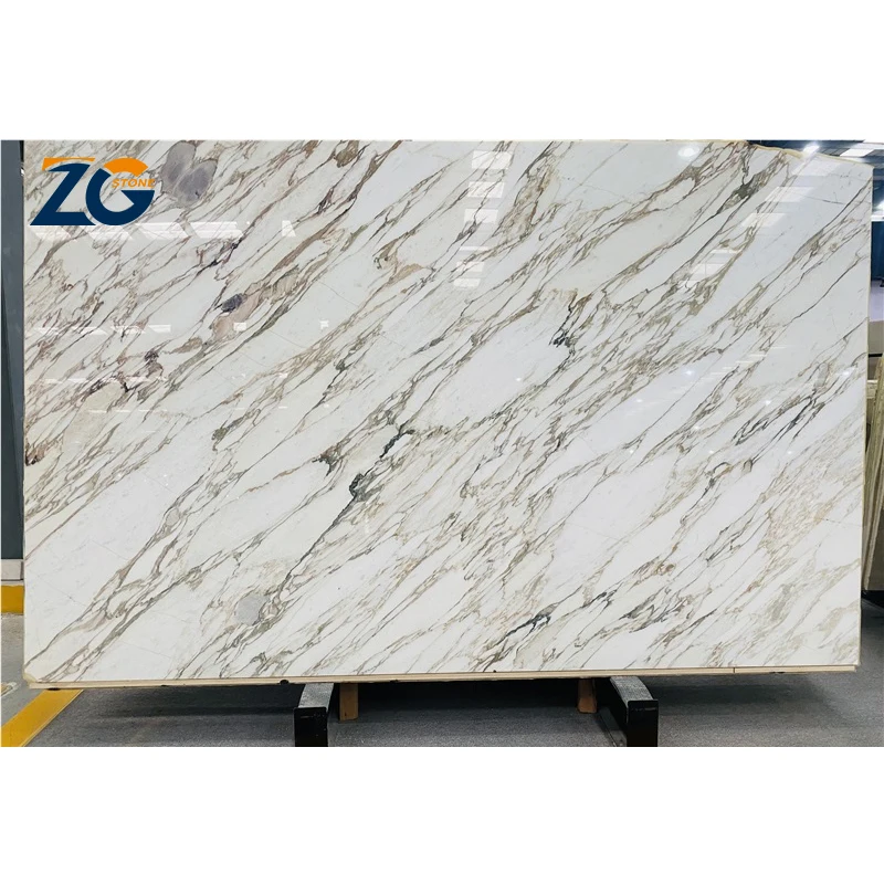 ZGSTONE Natural Stone Top Grade Wall Panel Decoration Furniture Italian White Calacatta Oro Extra Vagli Marble Slabs