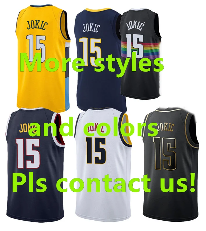 Wholesale Custom  #33 Grant Hill #25 Derrick Rose Jersey #15 Nikola Jokic basketball Jerseys