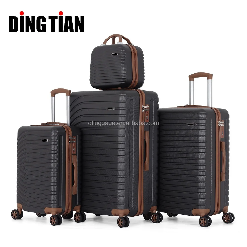 Unisex Factory Price Customizable Travel Trolley Case Suitcase ABS Hard Shell Lightweight Spinner Wheel Business Use TSA Lock