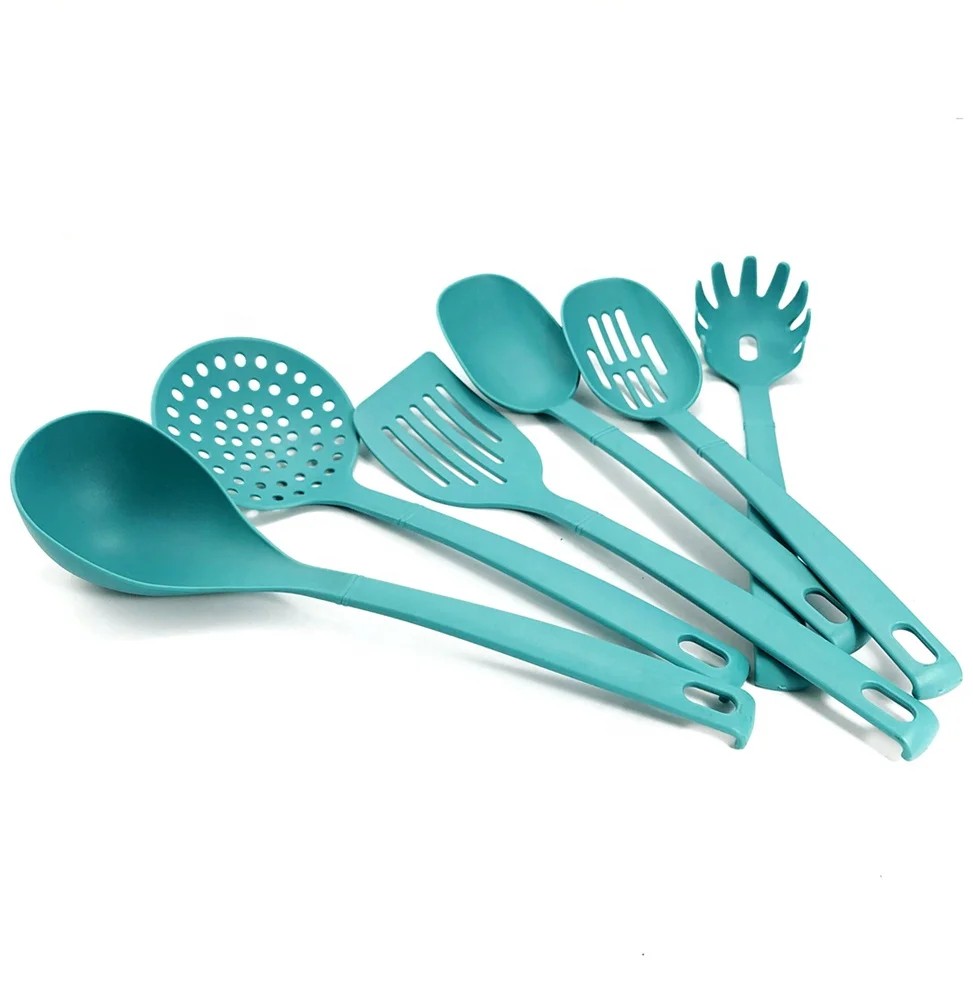 6 pcs Non-stick Food Safe Nylon Pasta Fork Turner Spoon Ladle Spatula Shovel Cooking Tool Kitchen Utensil Set