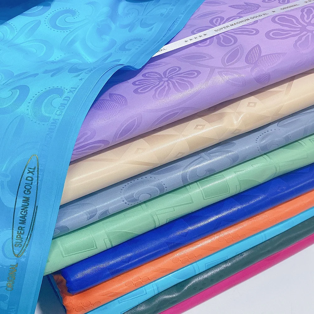 Manufacture Wholesale Bazin Riche Original 2024 Cotton Shadda 160CM Width African Jacquard Fabric High Quality Guinea Brocade