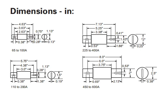 Fast Fuse Bussmann Ceramic Fuse 600v LPJ Class J 600Vac/300Vdc 70-600A LPJ-100SP time-delay Fuse