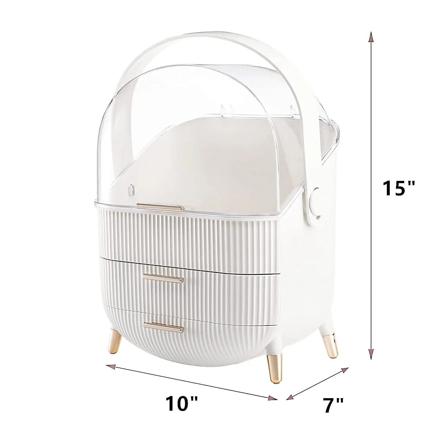 new style skin care cream lipstick cosmetic organizer desk makeup organizer with drawer cosmetic storage box