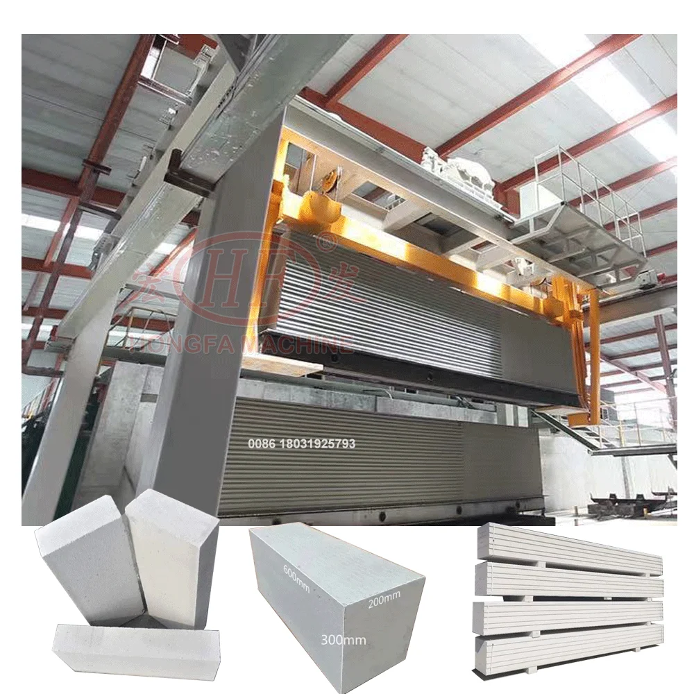 Precast Sand Aac Blocks Plant Manufacturer Factory Wall Panel Making Machine Aac Block Production Line In Uzbekistan