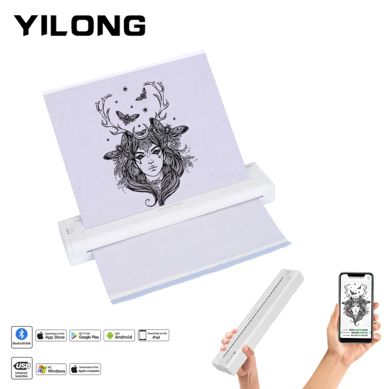 Улучшите свою игру в татуировку с помощью модернизированной машины для быстрой печати, создайте высококачественную татуировку с эффективностью