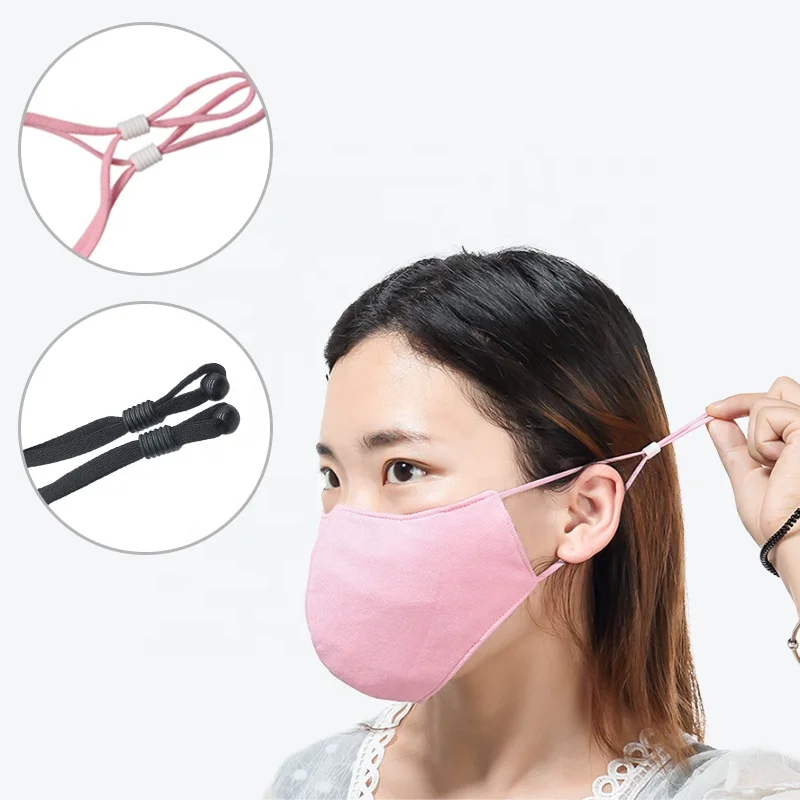 Плоские эластичные шнуры черного цвета шириной 5 мм и длиной 4 дюйма с пластиковыми регулируемыми