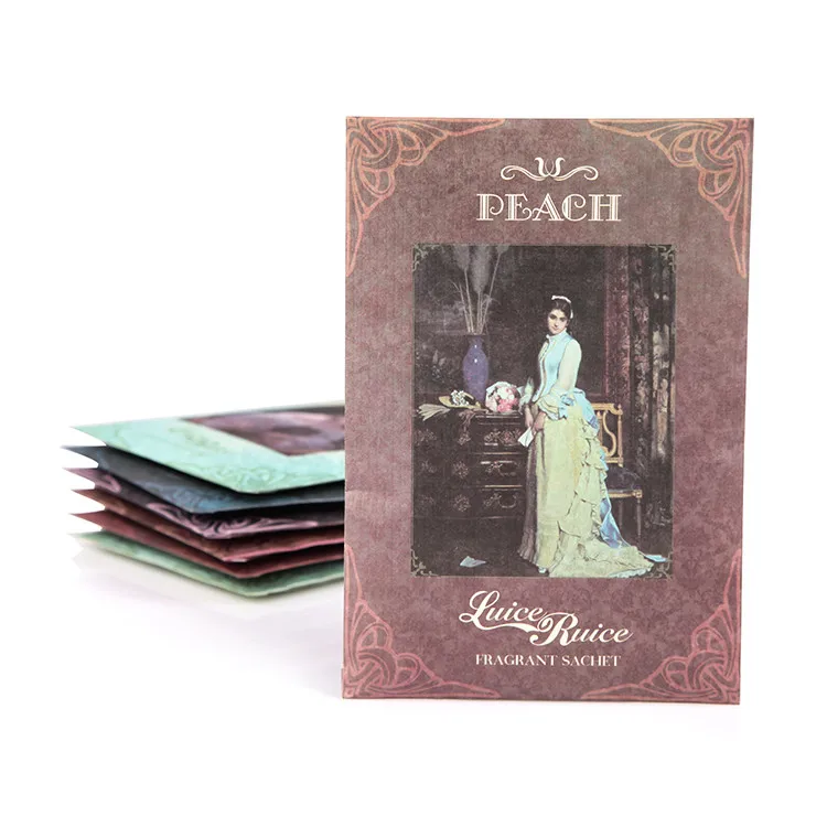 Small wardrobe clothes scent sachet car hanging fragrance eco-friendly material custom scentts aroma sachet bags