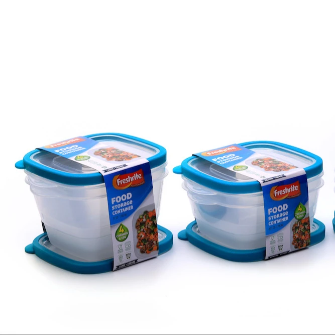 Water Approved Rubbermaid Design Plastic Food Storage Containers Set