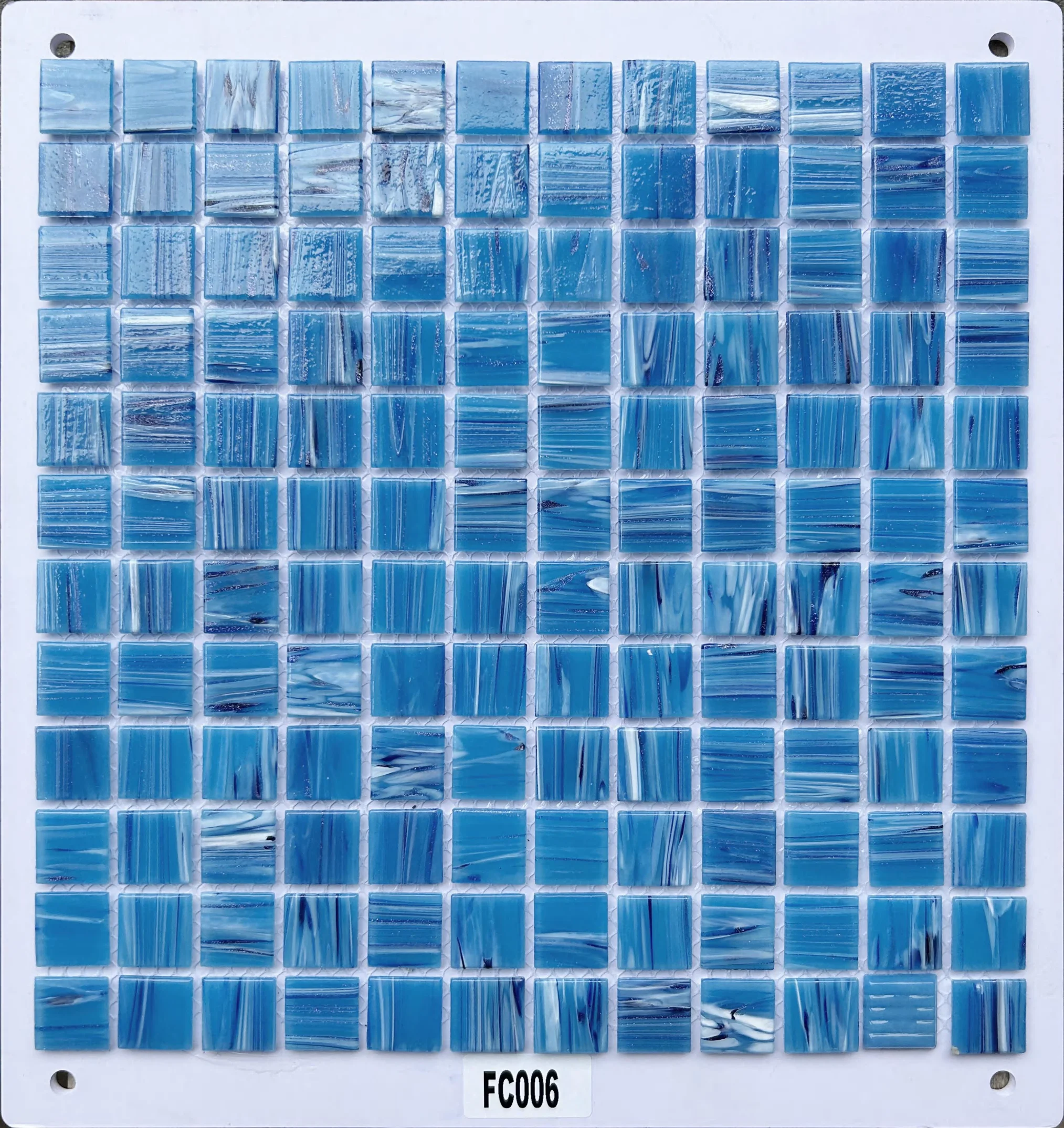 Factory fast delivery discount unique artistic turquoise green color glass mosaic netting parquet tiles swimming pool tiles