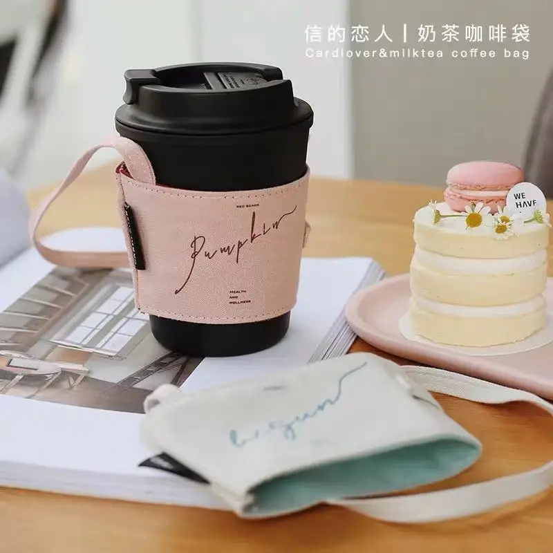 bubble tea cup cotton bag