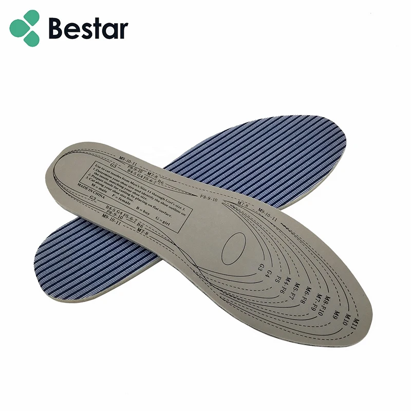 Foot pain relief Shearable anti-slip memory foam insole latex warm insole