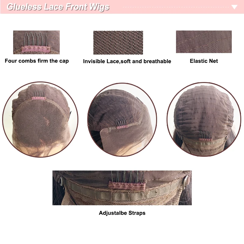 Cuticle Lace Front Wigs Human Hair Curly Peruvian Virgin Hair Glueless Lace Wig Pre Plucked with Baby Hair