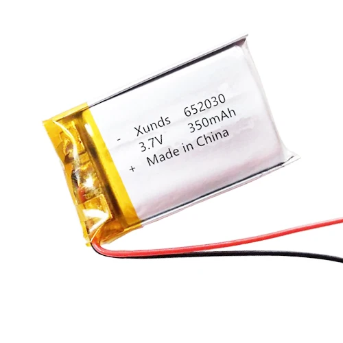 Smart lipo polymer lithium battery 652030 3.7 v 350mah li-ion  battery