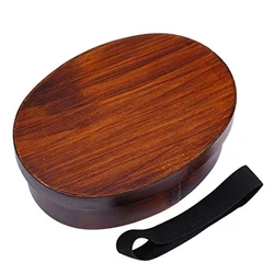 Factory Direct Hot Selling Japan Style Wooden Food Lunch Container With Compartment