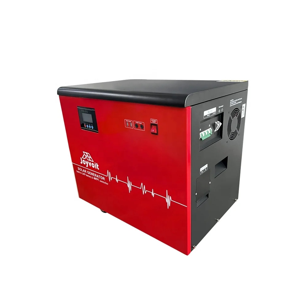 Off-grid 3KW Solar system cabinet with LiFePO4 Solar Energy Storage Generator AC DC Outputs Portable Power Charging Station