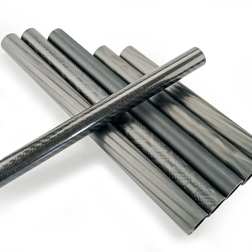 CFRP Manufacturer High Strength Black Matte Glossy Carbon Fiber Round Hollow Tube 32mm