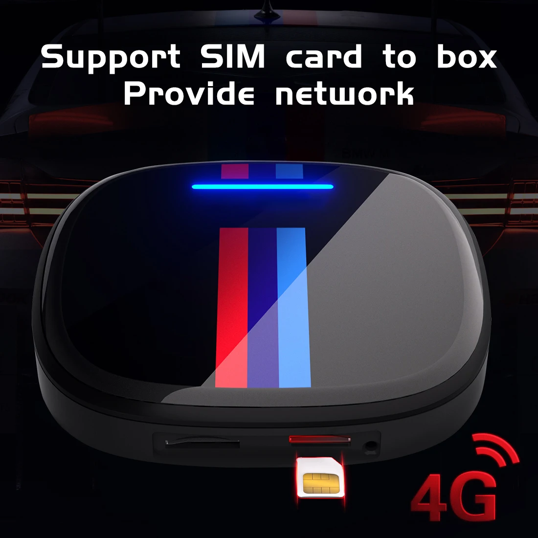 Android Custom SIM Global GPS Smart Wireless Portable AI BOX Android Auto Carplay Box Wireless Carplay Android for BMW Carplay