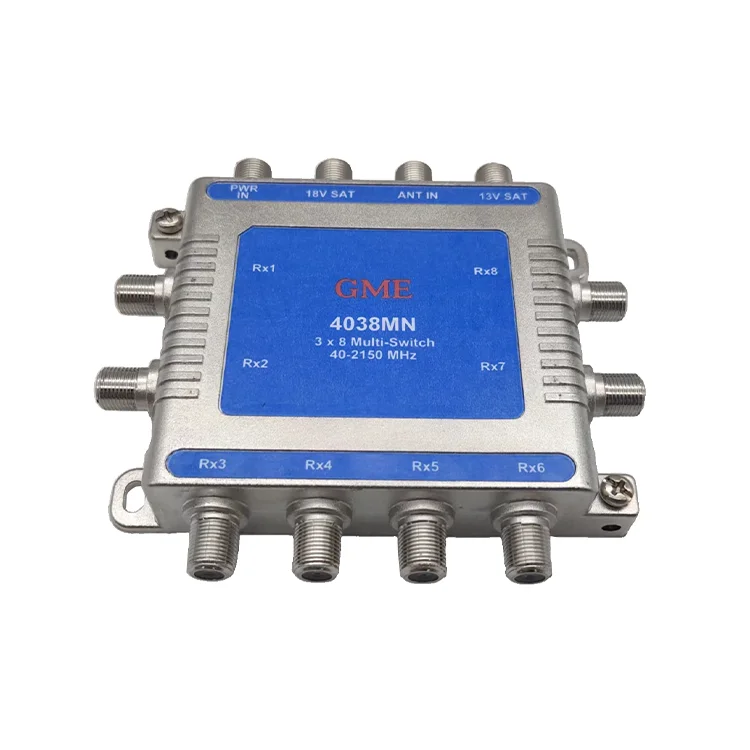 Hot Selling Product 40-2150MHz Mini 3 Input 8 Output 3 X 8 Satellite Cascade Multi-switch Multiswitch
