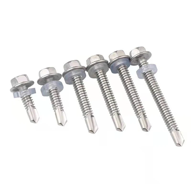 Hot Sale Stainless steel SS410 hex head roofing Screw, Self drilling screw ,hex head self tapping roofing screw