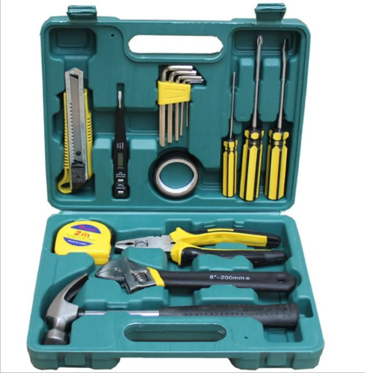 Wholesale 16-piece car repair tool box household hardware set portable tool set multi-function screwdriver combination