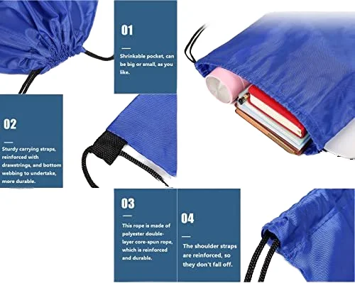 Custom logo promotional printing sport drawstring bag gym backpack bag swimming drawstring gym cinch String bag