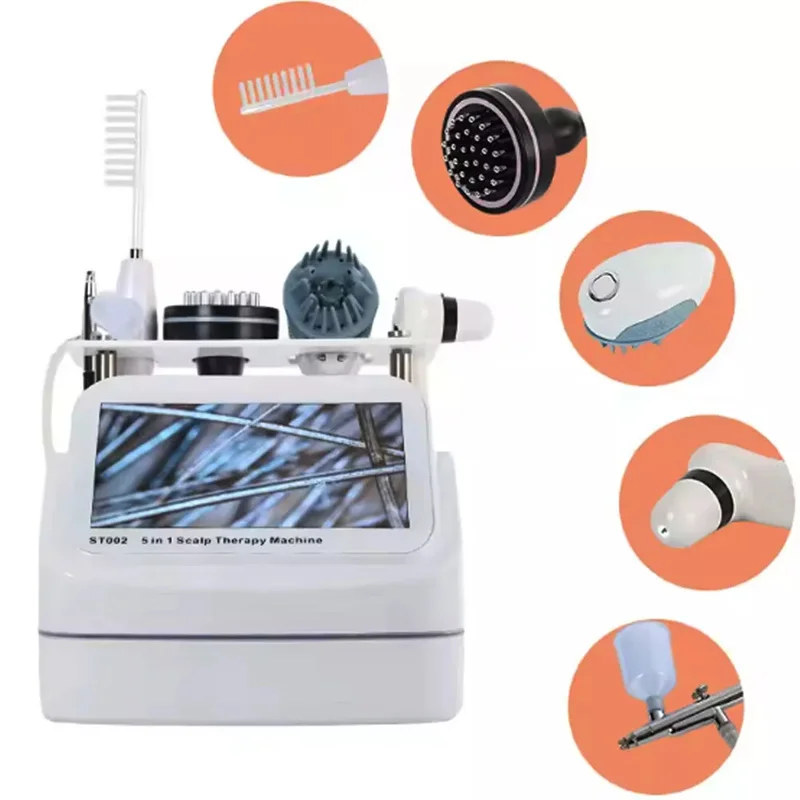 S Wholesale 5-in-1 Scalp Care Anti-Hair Loss Machine Scalp Analysis Hair Regrowth Therapy Devices For Hair Clinic Spa Salon