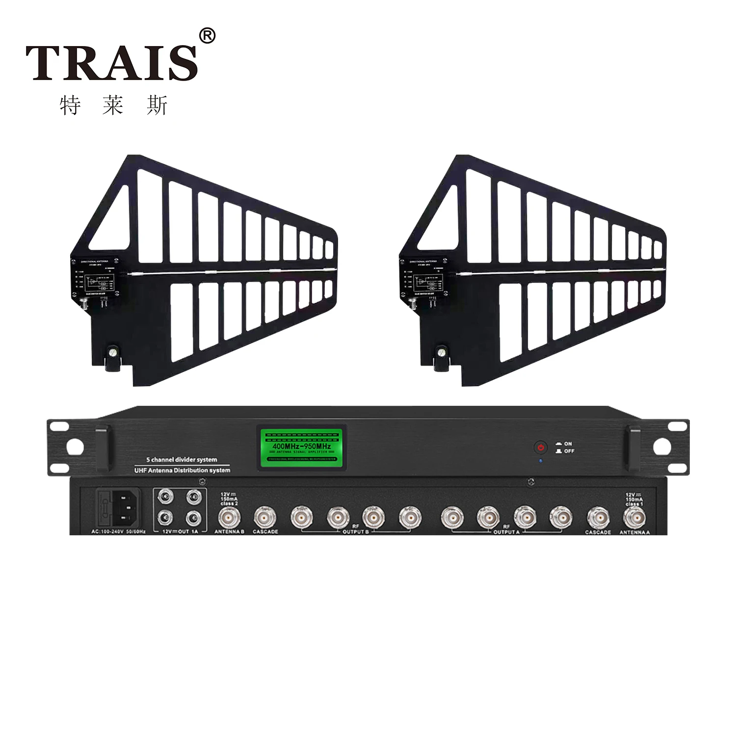 8 Channels Antenna Amplifier for Wireless Microphone Signal Amplifier Antenna Distribution System