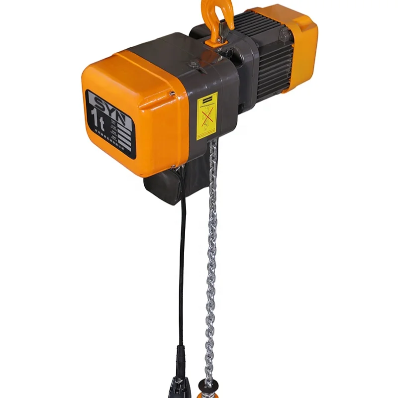 2 ton single Chain electric hoists 1 ton cheap hook chain suspension crane electric hoist