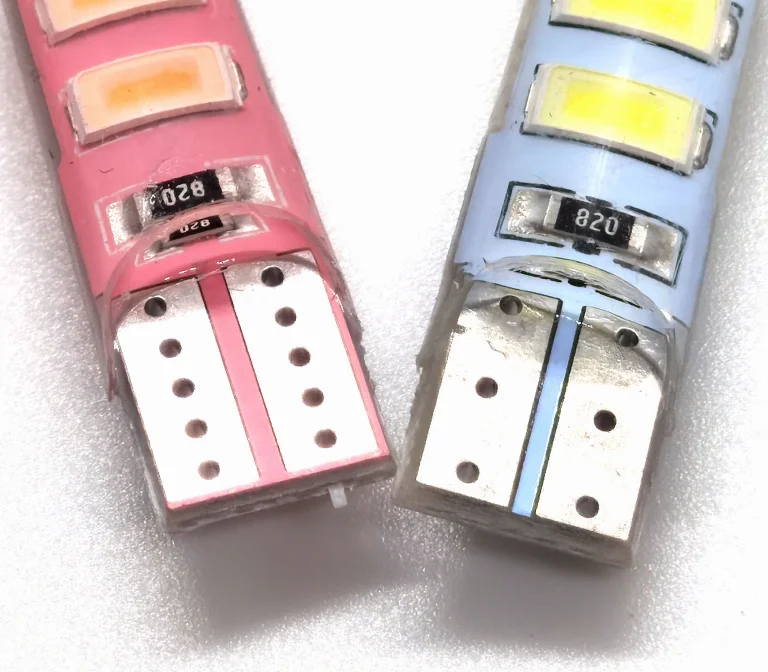 T10 Silicone Car Dome Lamp, Wholesale 6 SMD 5630 LED W5W 194 6LED 6 SMD 5730 LED, Parking Bulb 12V