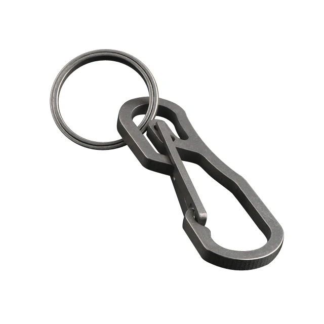 Factory Wholesale Custom Stainless Steel Titanium Alloy Souvenir Gift Metal Hanging Buckle Keychain