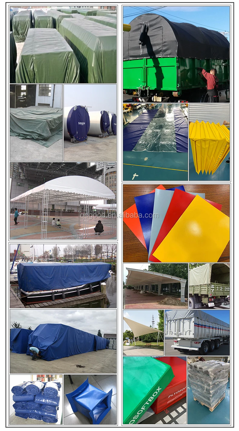 Waterproof PVC Coated Canvas Fabric Roll PVC Anti UV Tarpaulin for Tent Truck Car Cover