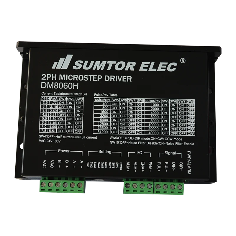 Цифровой Драйвер шагового двигателя DM8060H для двигателя серии nema 23 ~ 34
