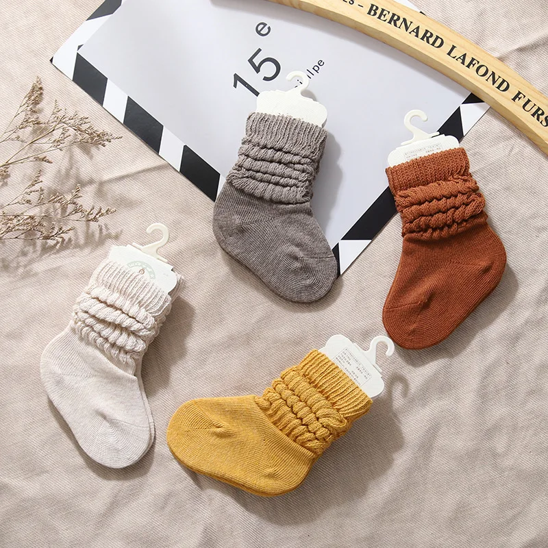 Autumn Winter Children Baby Cotton Socks Slouch Loose Girls Toddler Kids Socks Baby