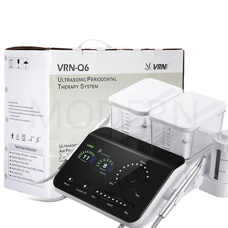 Portable dental ultrasonic cleaner dental ultra sonic scaler machine with handpiece