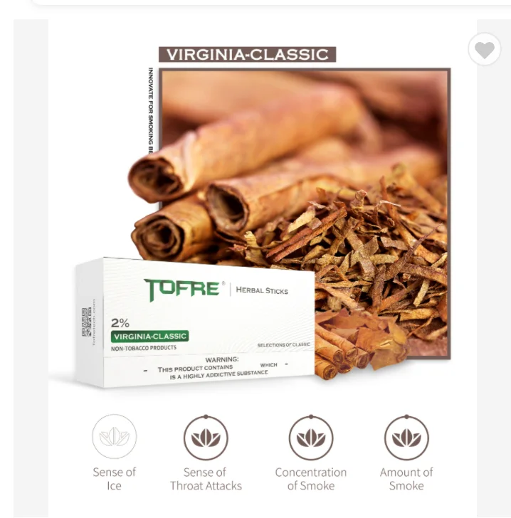 New Trending Tofre Brand Heat Herbal Sticks For Iqo Herbal Extract Heat Not Burn Sticks