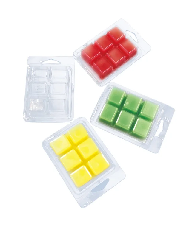 Wax Melt Clamshells Frascos Para Velas De Lujo 2.5g  Candle Packaging Plastic Clamshell Packing Wax Melt Tray Container