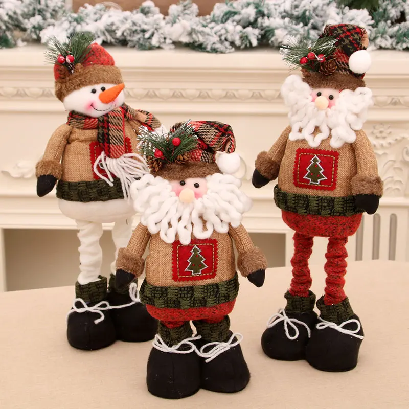 New Christmas Telescopic Dolls Dolls Christmas Gifts Christmas Decorations Santa Claus Dolls