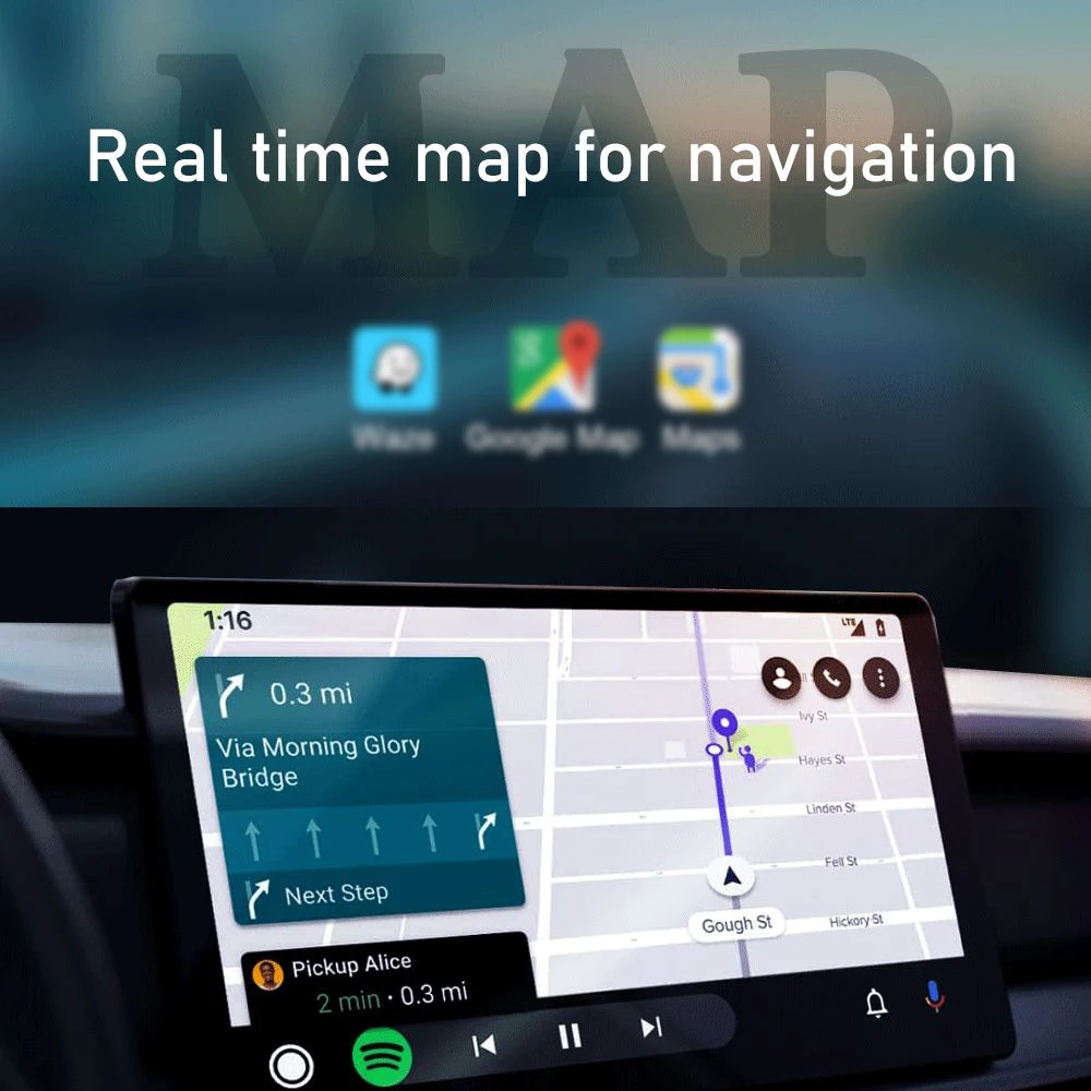Topleo Adapter universal magic carplay ai box Intelligent Voice Assistant Portable android auto carplay wireless adapter