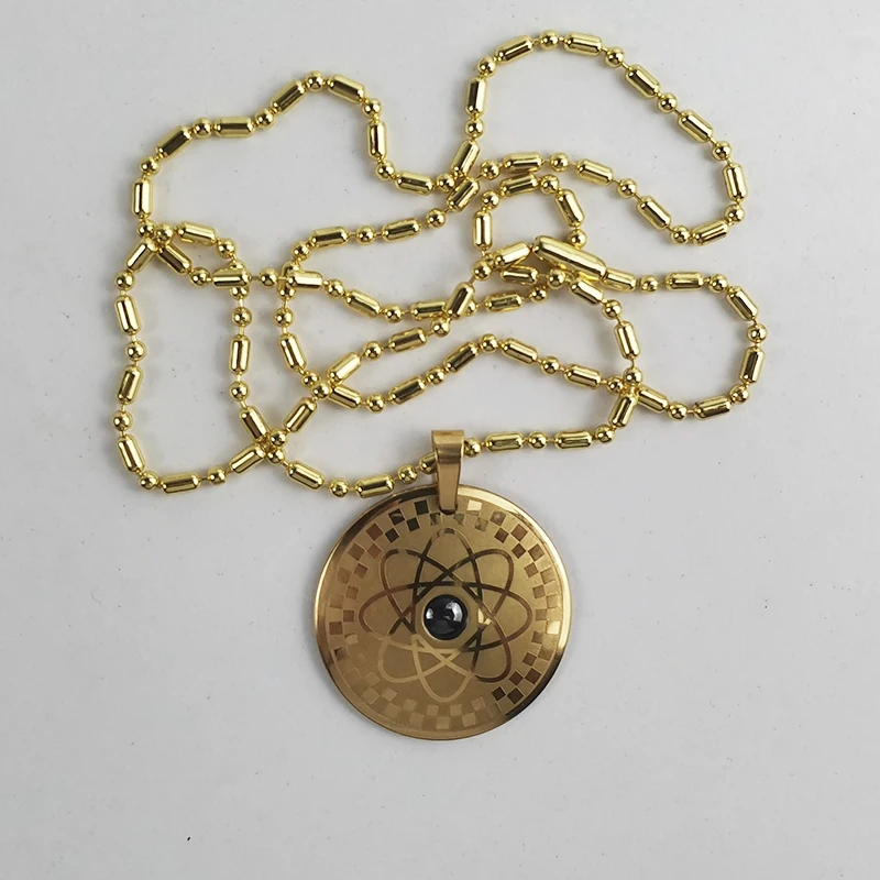 
High quality quantum scalar energy health pendants magnets quantum energy pendant gold with negative ion Customize logo 