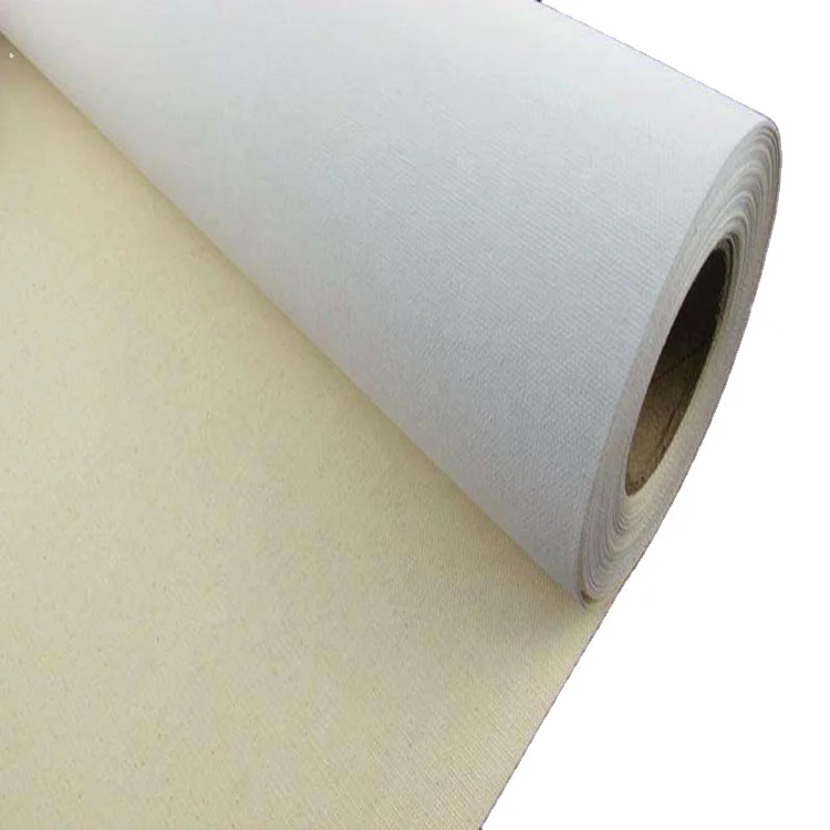 Hot Sale 280cm Artist Linen Canvas Roll Polyester Canvas Fabric Roll not Cotton canvas roll