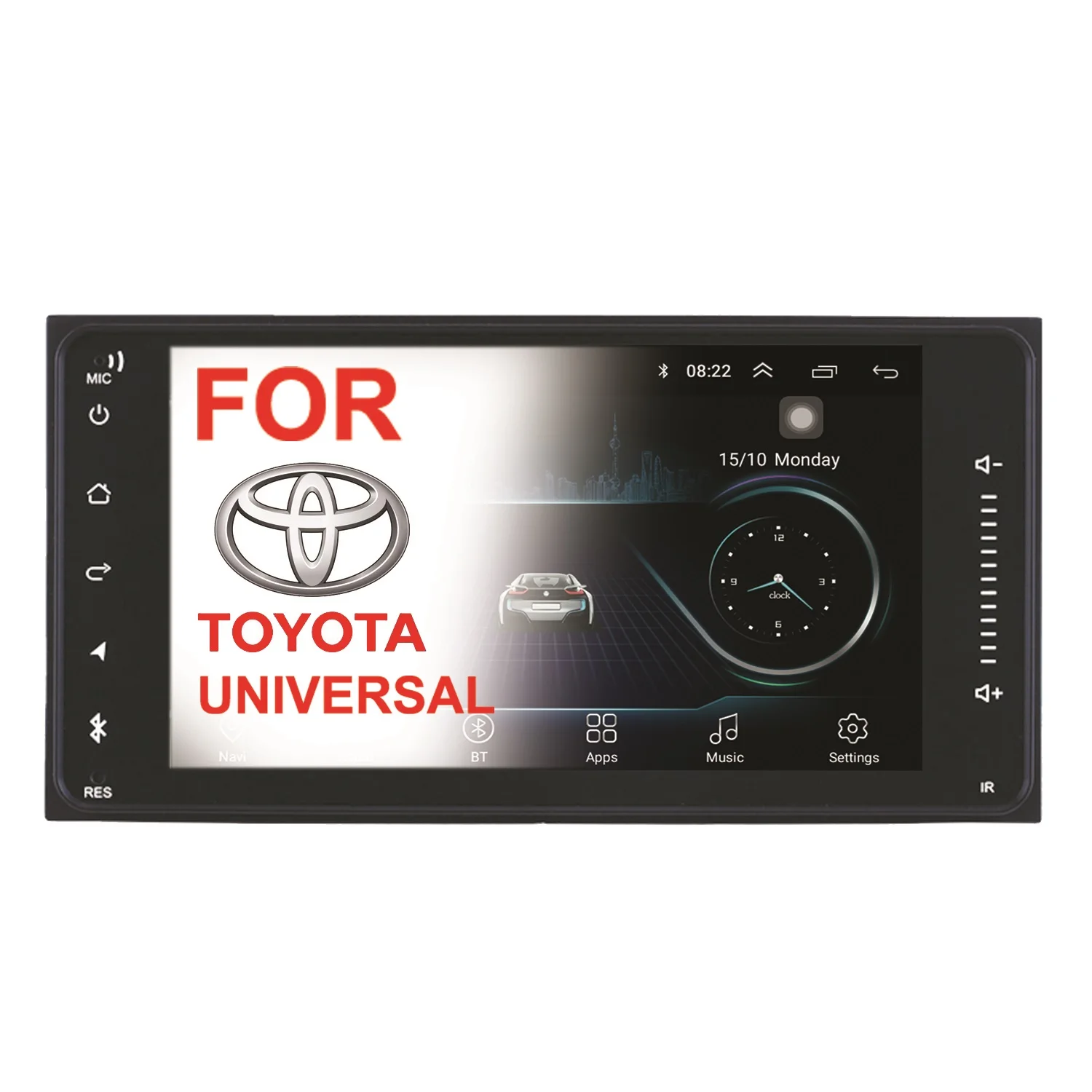 2 Din Android 10,1 Универсальный Автомобильный мультимедийный плеер, автомобильный радиопроигрыватель, стерео для Toyata Vios Crown Camry Hiace Previa Corolla Rav4