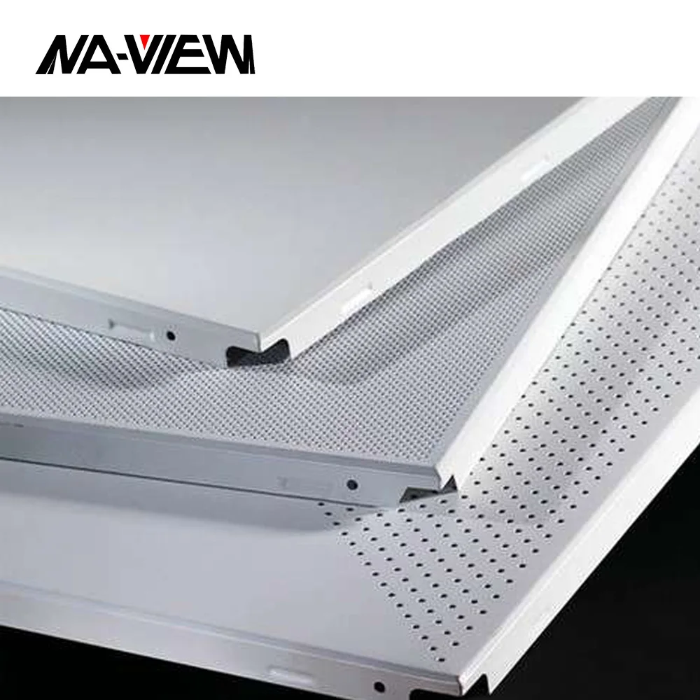 Square Ceiling Tiles Contemporary Office Building 60x60 Competitive Price Perforated Aluminum Suspended False Metal